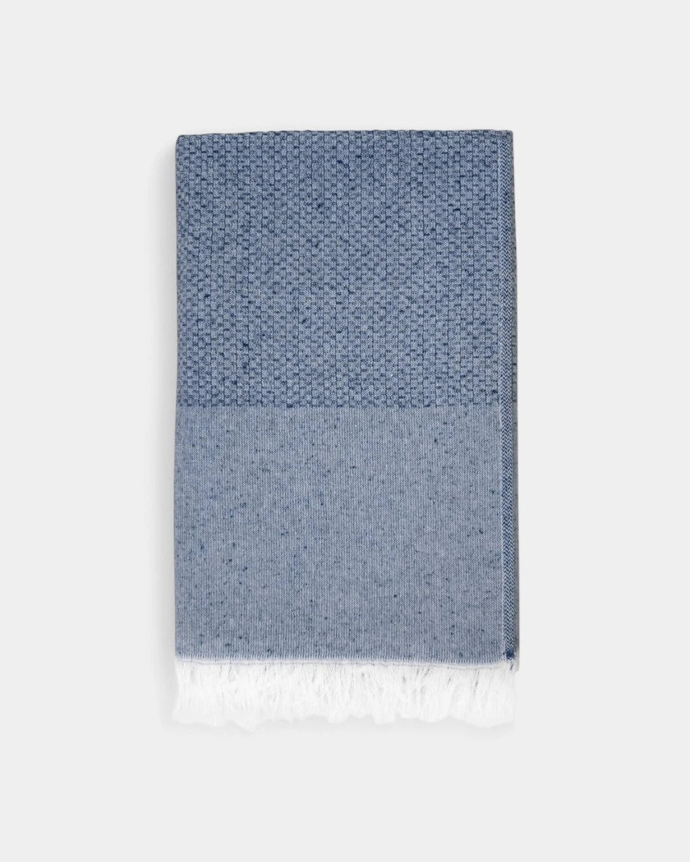 Fouta en coton recyclé à personnaliser - Bleu Marine